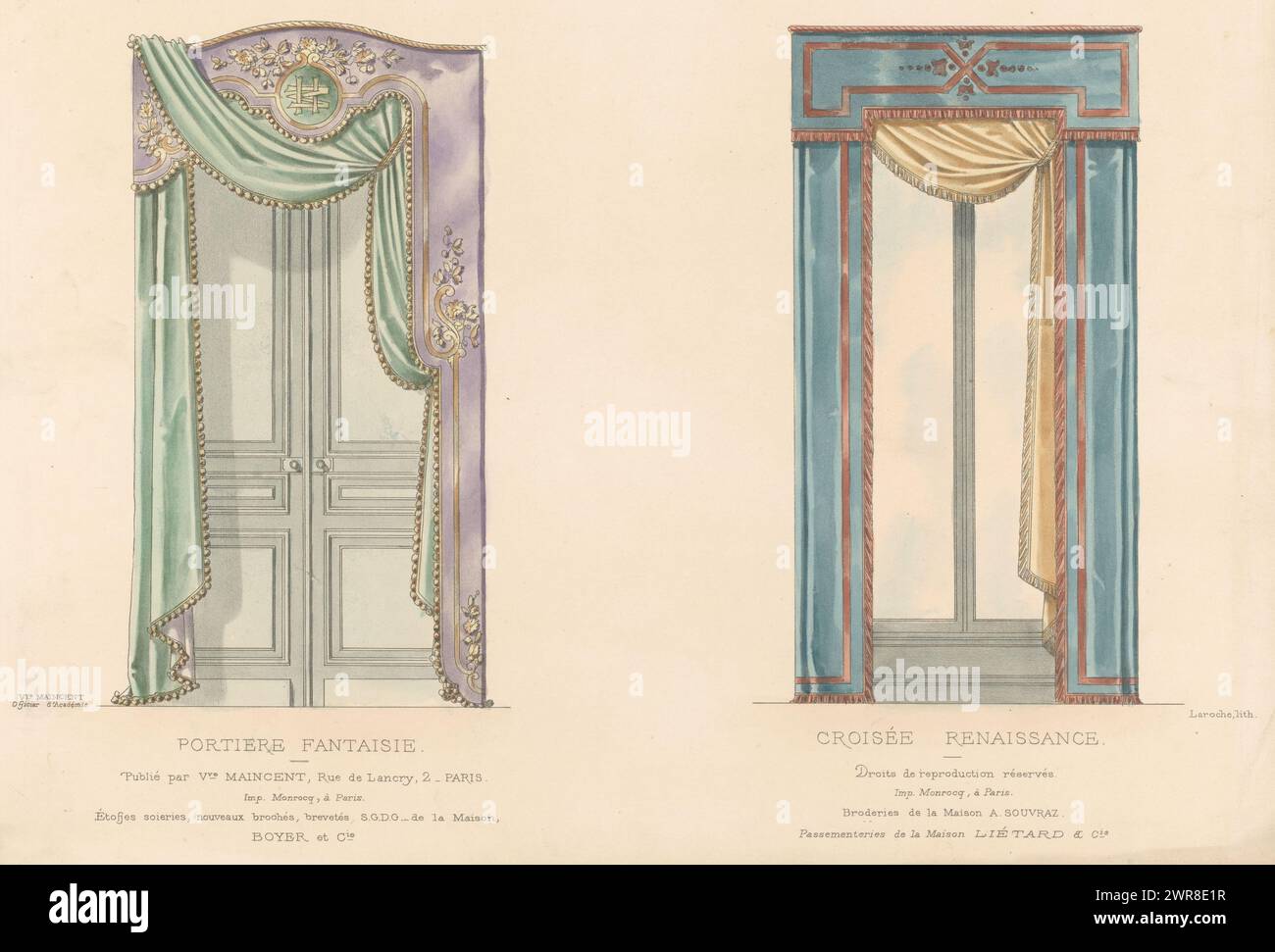 Curtain Renaisance Croisee renaissance hi-res stock photography and images - Alamy