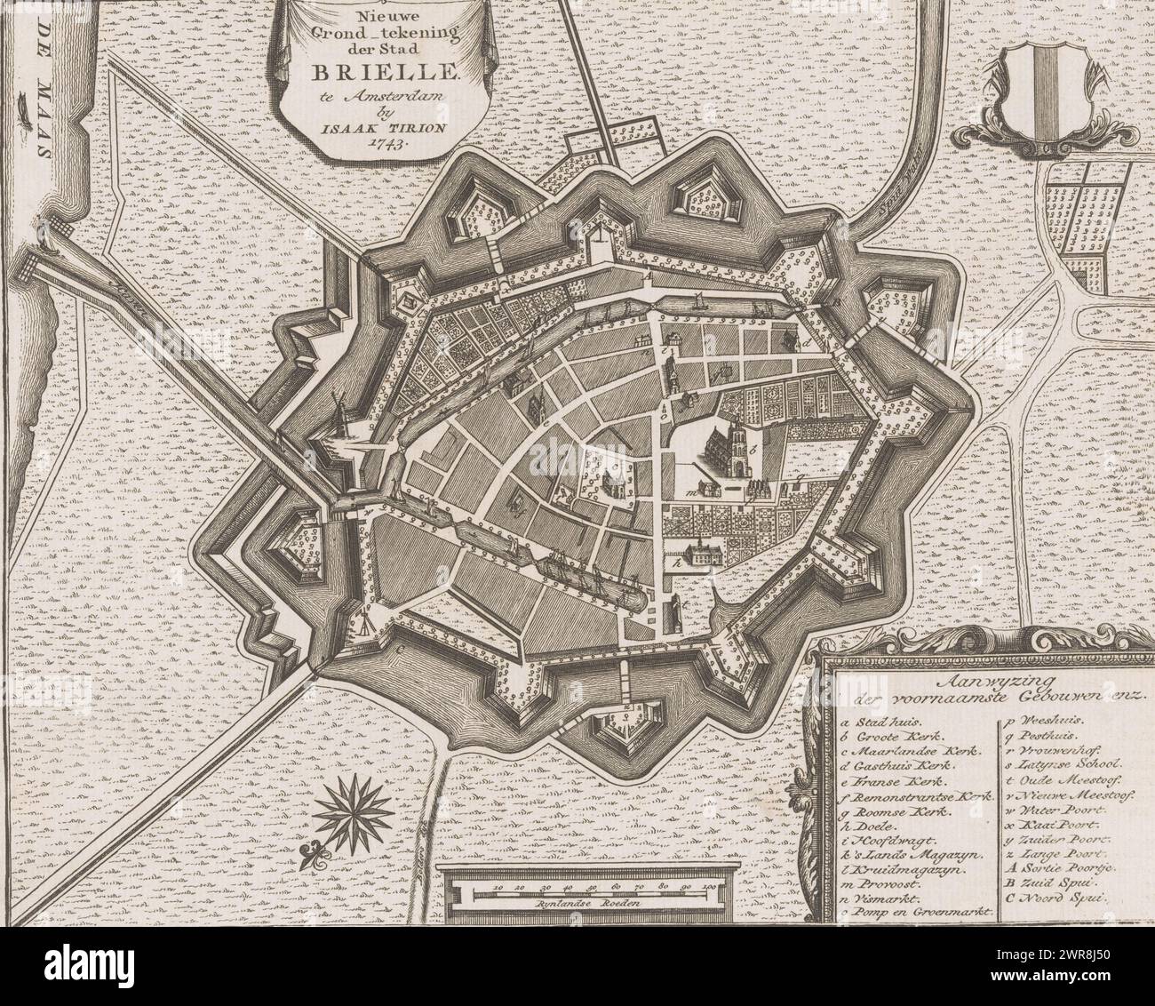 Map of Brielle, New Ground Drawing of the City of Brielle (title on ...