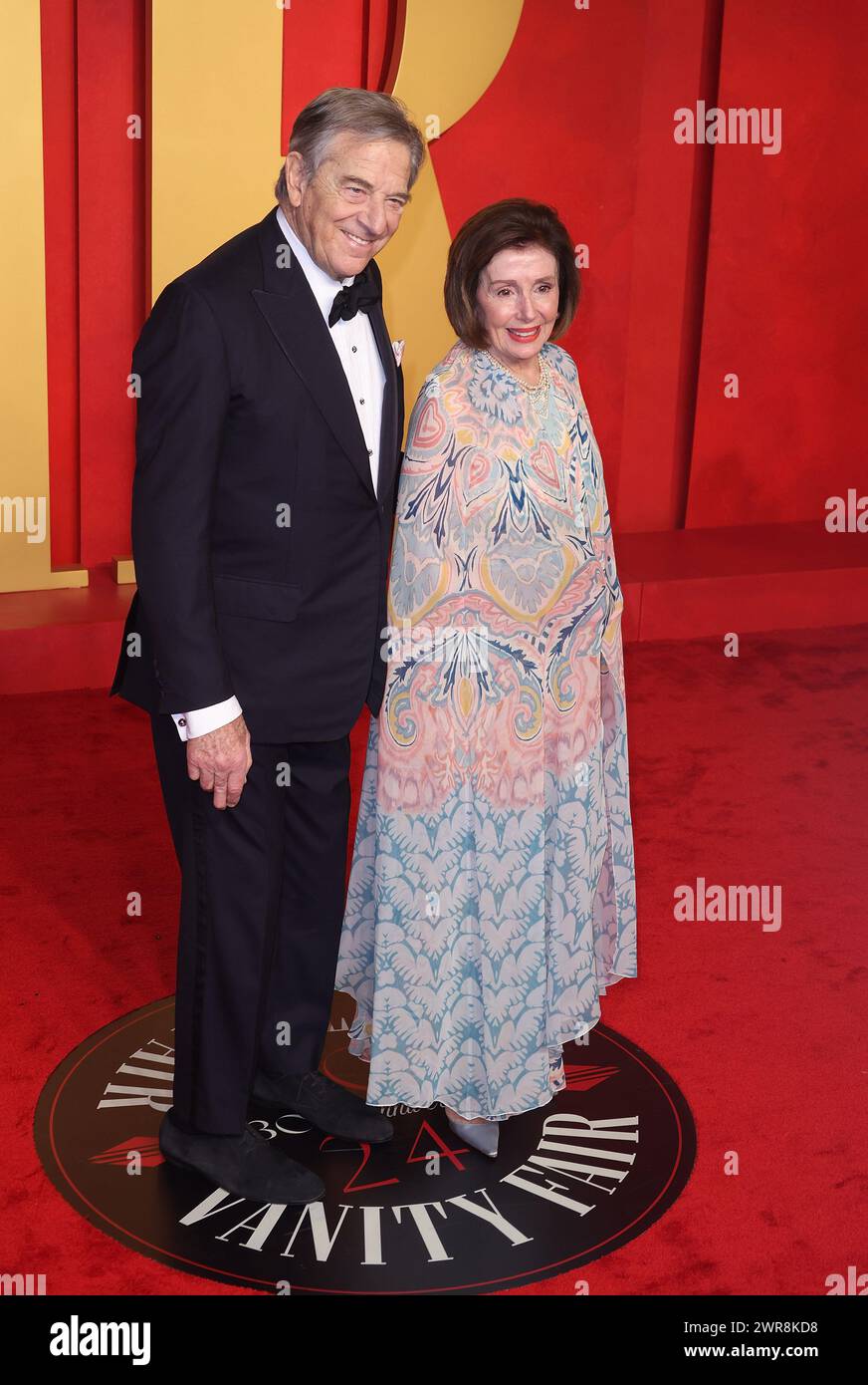 Paul Pelosi, Nancy Pelosi attend the 2024 Vanity Fair Oscar Party Hosted By Radhika Jones at Wallis Annenberg Center for the Performing Arts on March 10, 2024 in Beverly Hills, California. Photo: CraSH/imageSPACE Stock Photo