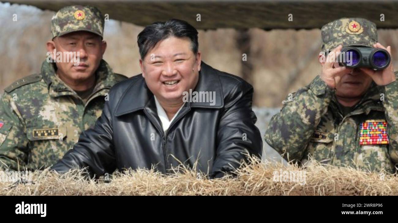 KIM JONG UN North Korean leader at military exercises in 2024. Photo: KCNA Stock Photo