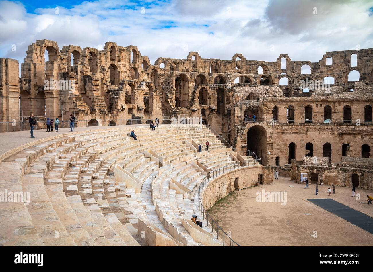 A Panorama Of The Interior Of Roman Amphitheatre In El Jem Thysdrus A Panorama Of The Interior Of Roman Amphitheatre In El Jem Thysdrus