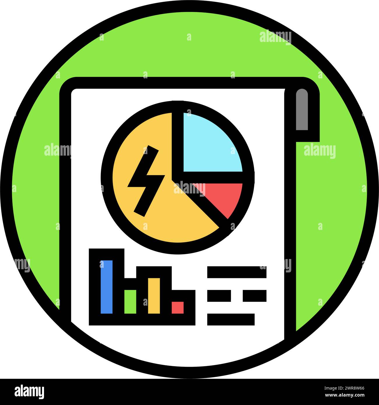 energy audits color icon vector illustration Stock Vector Image & Art ...