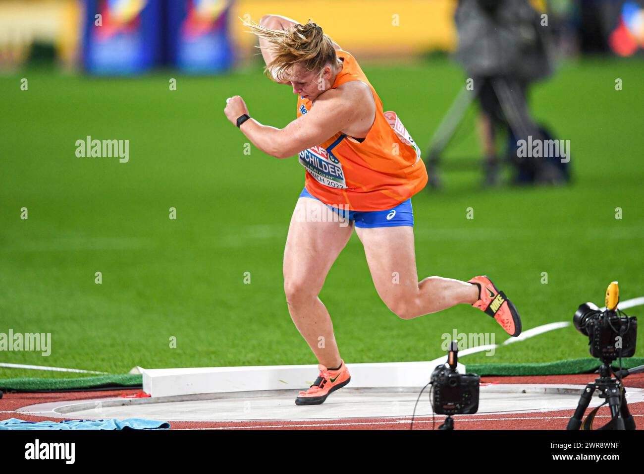 Jessica Schilder Gold Medal). Shot Put. European Athletics Championships Munich