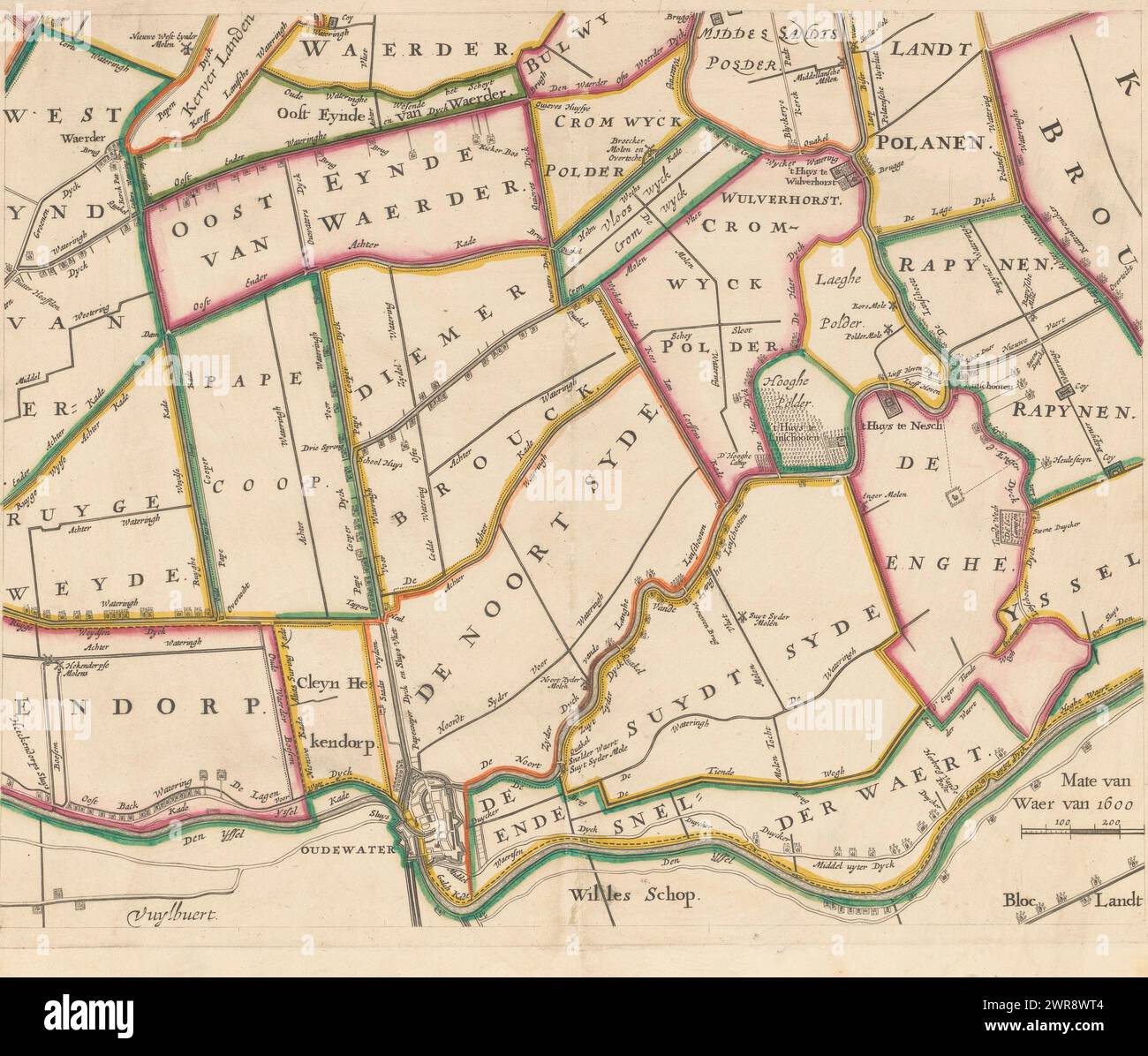 Eighth Object Map of the Woerden Water Board (eighth part), 't Hooghe Heymraedtschap ...
