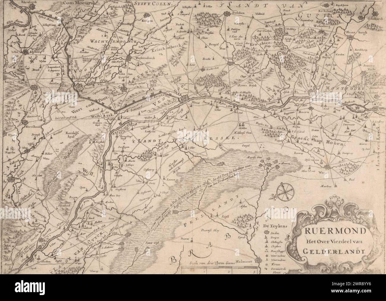 Map of the Quarter of Roermond, Ruermond the other quarter of