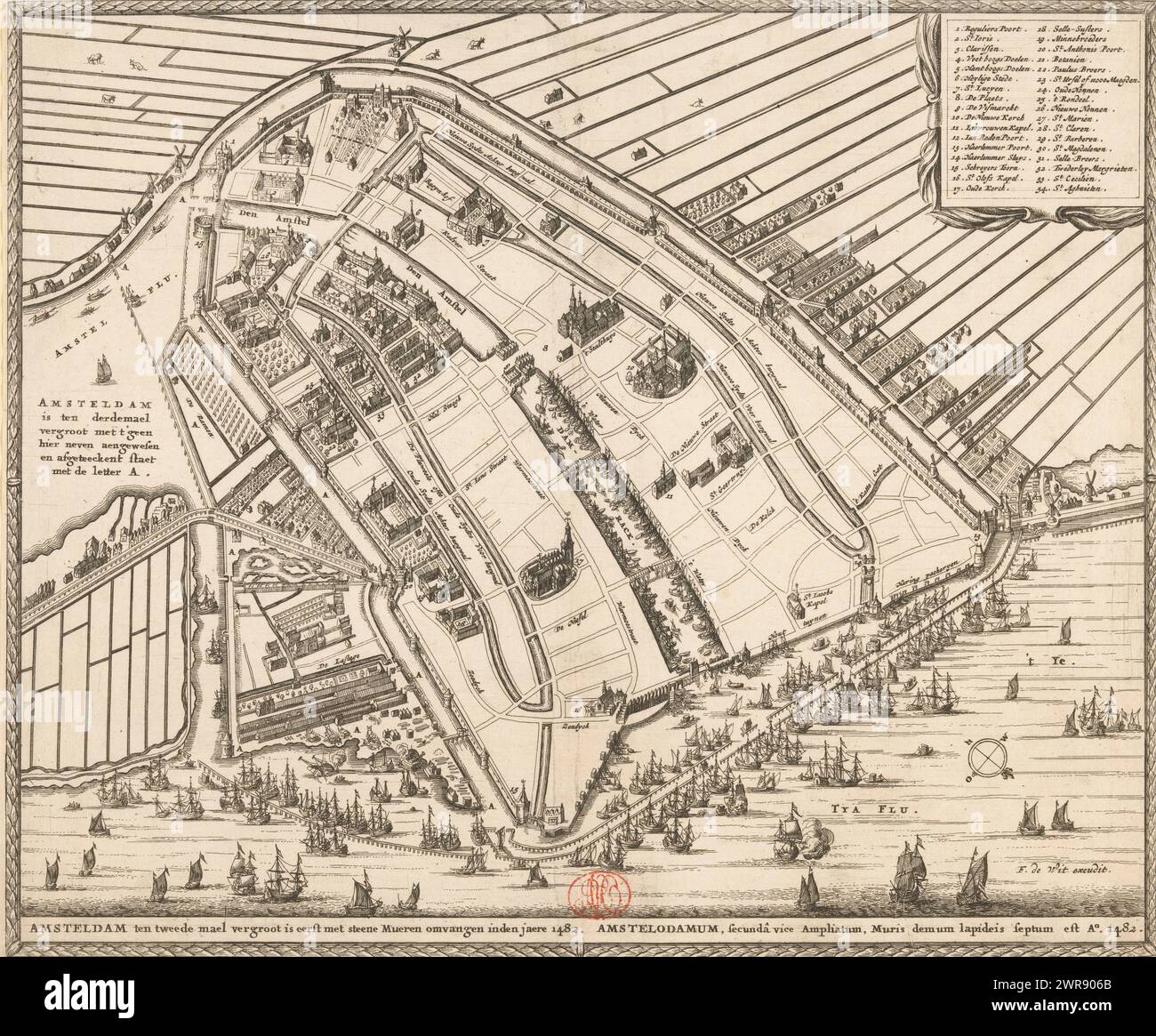 map-of-amsterdam-1482-amsteldam-was-enlarged-for-the-second-time-and