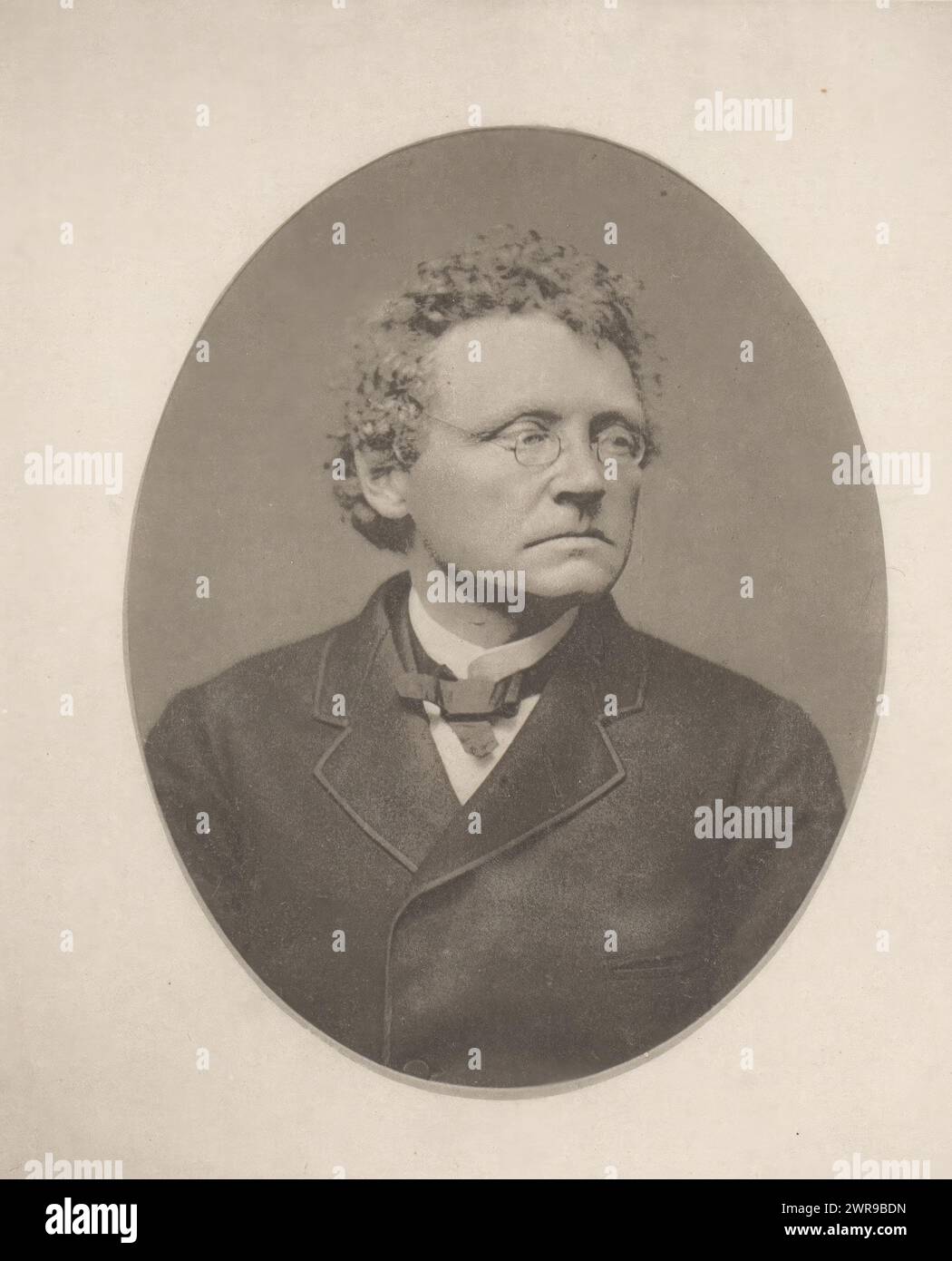 Portrait of Francis James Child, F.J. Child (title on object), maker: anonymous, c. 1870 - in or before 1875, paper, collotype, height 146 mm × width 124 mm, photomechanical print Stock Photo