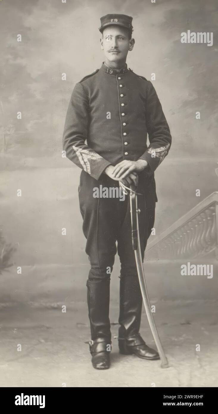 Portrait of a man in military uniform, This photo is part of an album ...