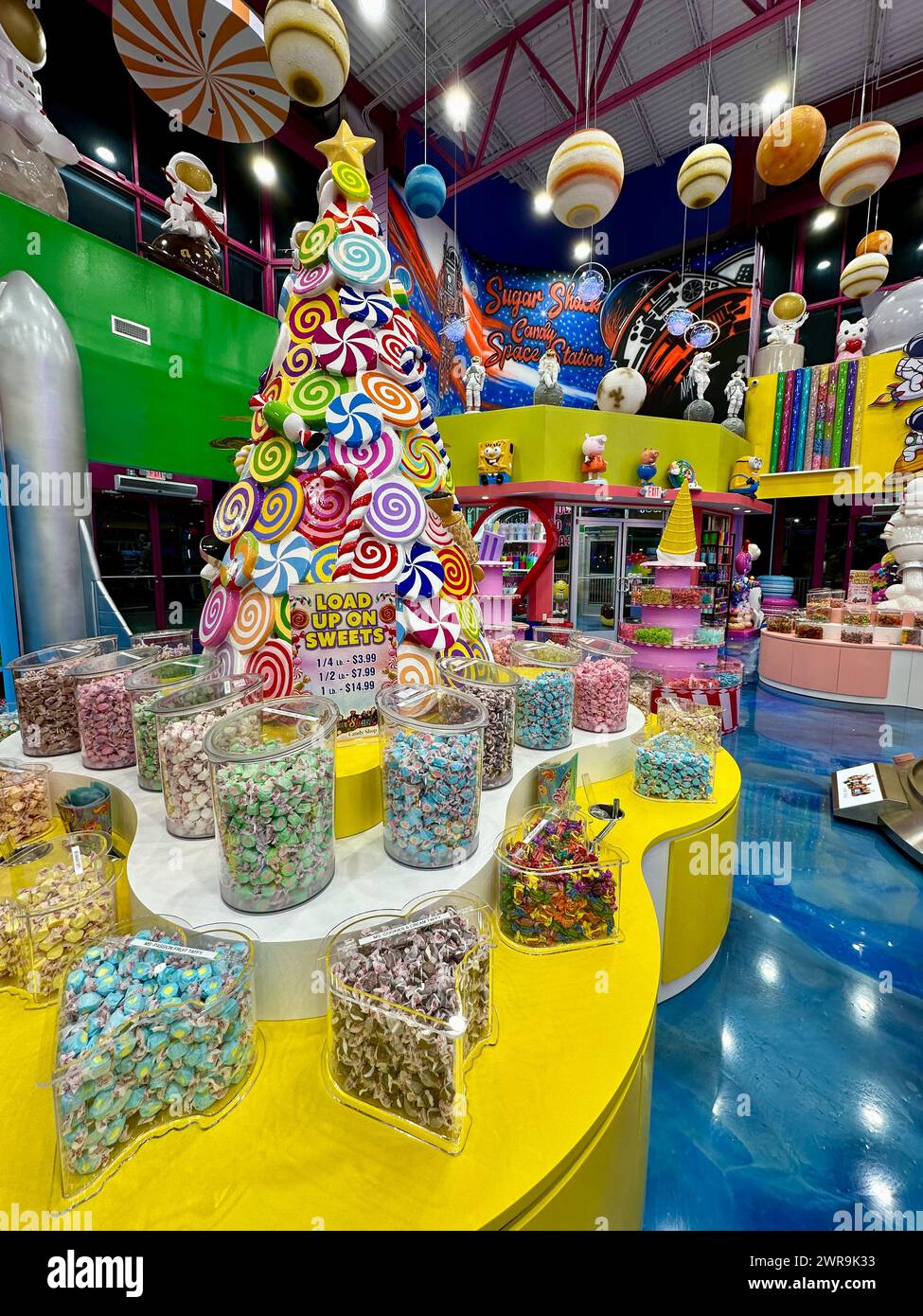 Vibrant candy store interior Stock Photo Alamy