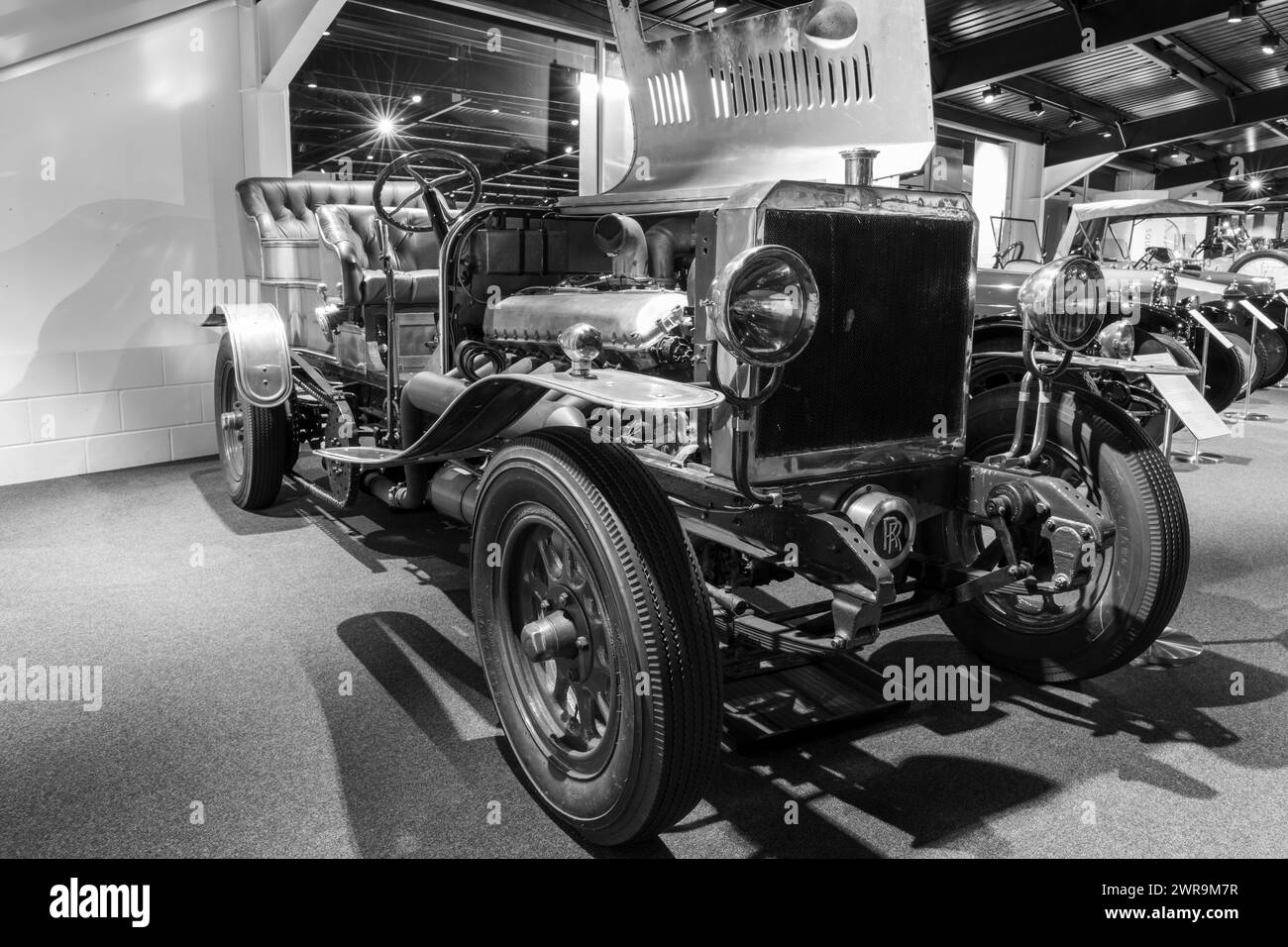 Sparkford.Somerset.United Kingdom.January 7th 2024.A 2001 Manchester Special is on show at the Haynes Motor Museum in Somerset Stock Photo