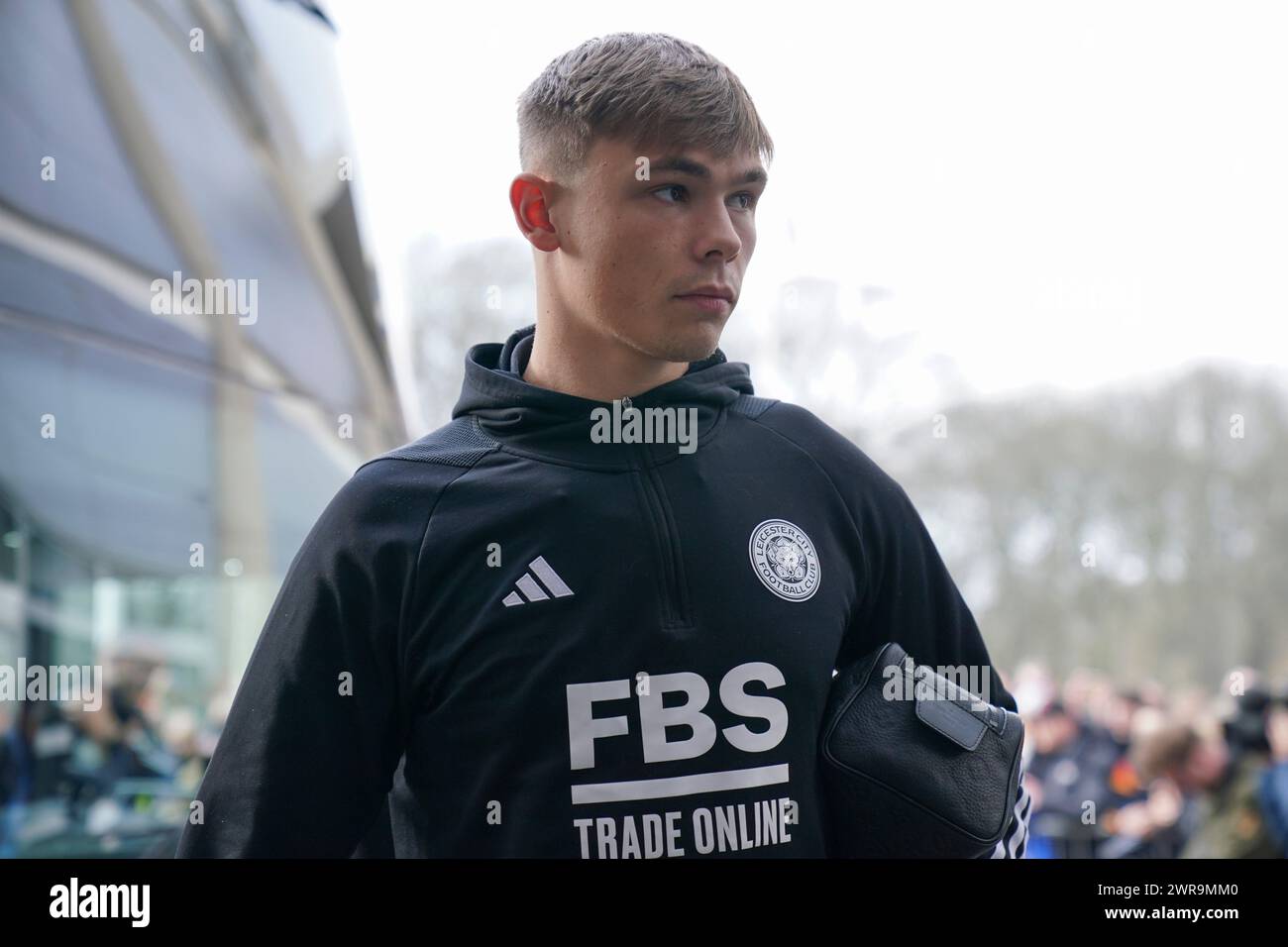 Hull, UK. 09th Mar, 2024. Leicester City defender Callum Doyle (5) arrives during the Hull City AFC v Leicester City FC sky bet EFL Championship match at the MKM Stadium, Hull, England, United Kingdom on 9 March 2024 Credit: Every Second Media/Alamy Live News Stock Photo