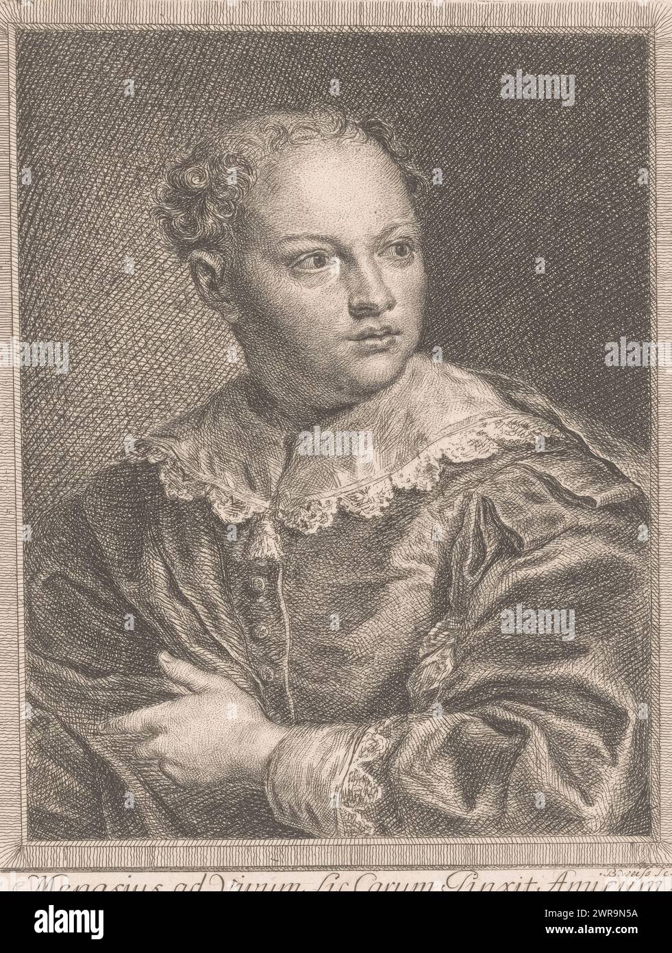 Portrait of Pedro Rodríguez de Campomanes, print maker: Bartholomäus Ignaz Weiss, after painting by: Anton Raphael Mengs, Germany, c. 1750 - 1814, paper, etching, height 180 mm × width 135 mm, print Stock Photo