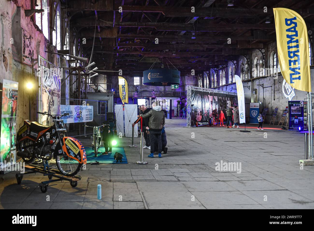2024.03.11 Swietochlowice Zuzel Wydarzenia 100-lecie zuzla Sezon 2024 Wystawa 100 lat zuzla w Swietochlowicach N/z motocykle zuzlowe, hala Walcownia Huty Silesia w Swietochlowicach, Lipiny, historia Foto Marcin Bulanda/PressFocus 2024.03.11 Swietochlowice Speedway Events Season 2024 Wystawa 100 lat zuzla w Swietochlowicach motocykle zuzlowe, hala Walcownia Huty Silesia w Swietochlowicach, Lipiny, historia Credit: Marcin Bulanda/PressFocus Credit: Sipa USA/Alamy Live News Stock Photo