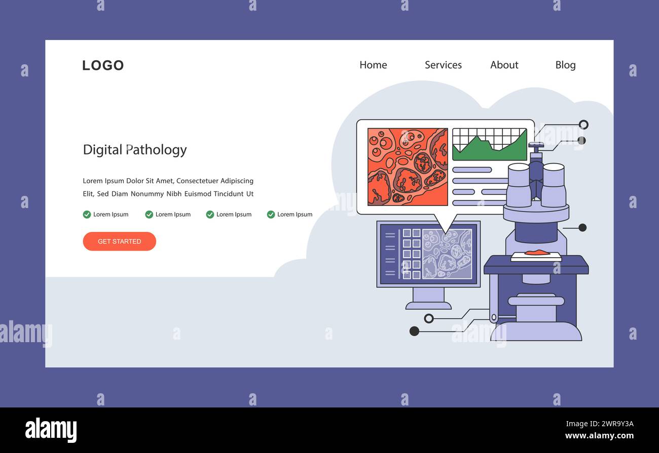 Digital Pathology concept. Transforming tissue analysis with high