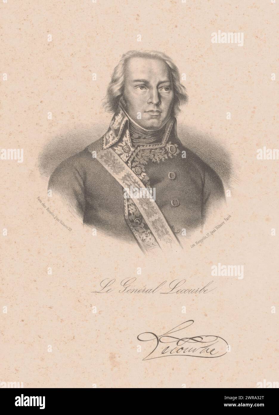 Portrait of Claude Jacques Lecourbe, Le Général Lecourbe (title on