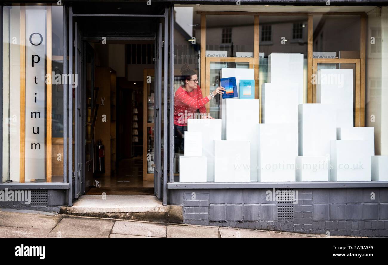 15/06/20  Non essential shops open for the first time in months in Ashbourne Derbyshire, UK Stock Photo