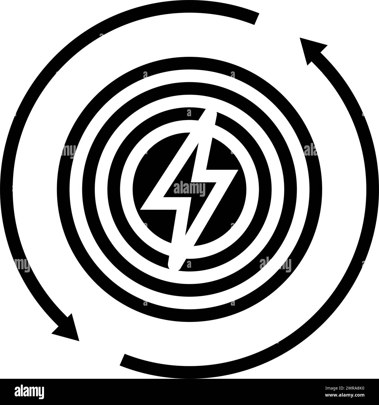 renewable targets energy policy glyph icon vector illustration Stock ...