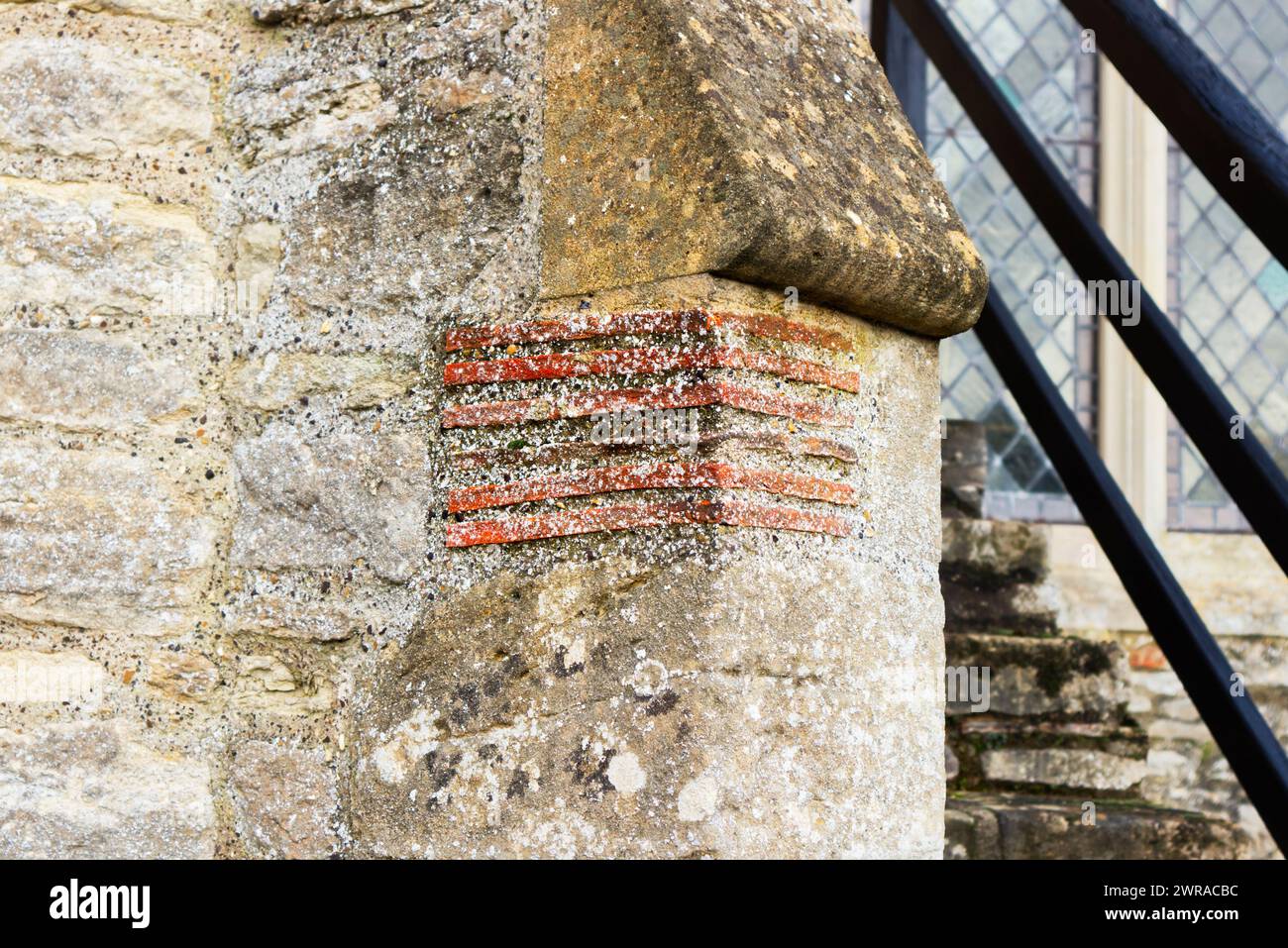Stack of Tiles as Decoration on St Owen's Church in Bromham