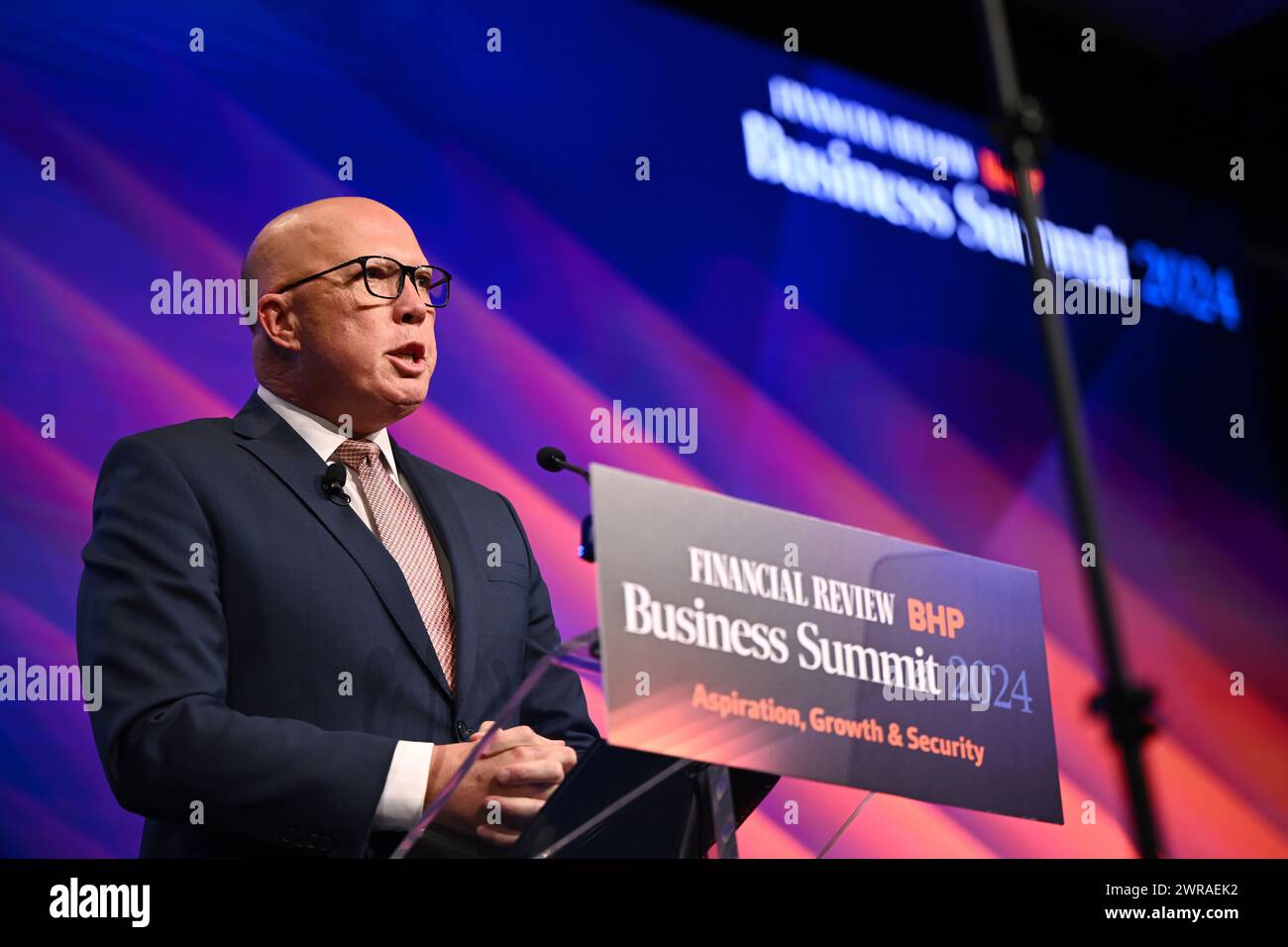 Sydney, Australia. 12th Mar, 2024. Leader of the Opposition Peter ...