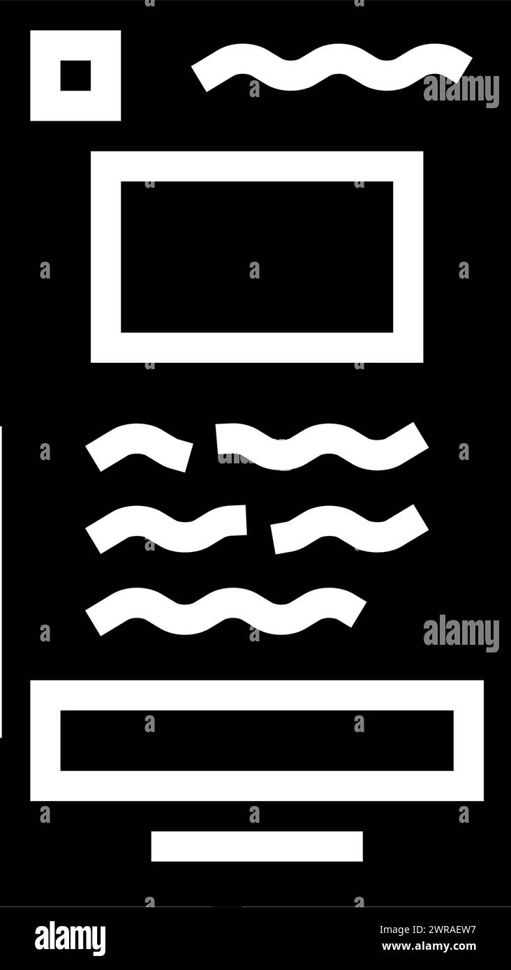 wireframe ux ui design glyph icon vector illustration Stock Vector ...