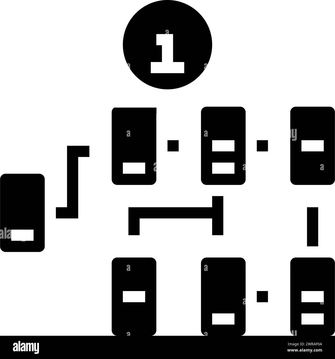 information architecture ux ui design glyph icon vector illustration ...