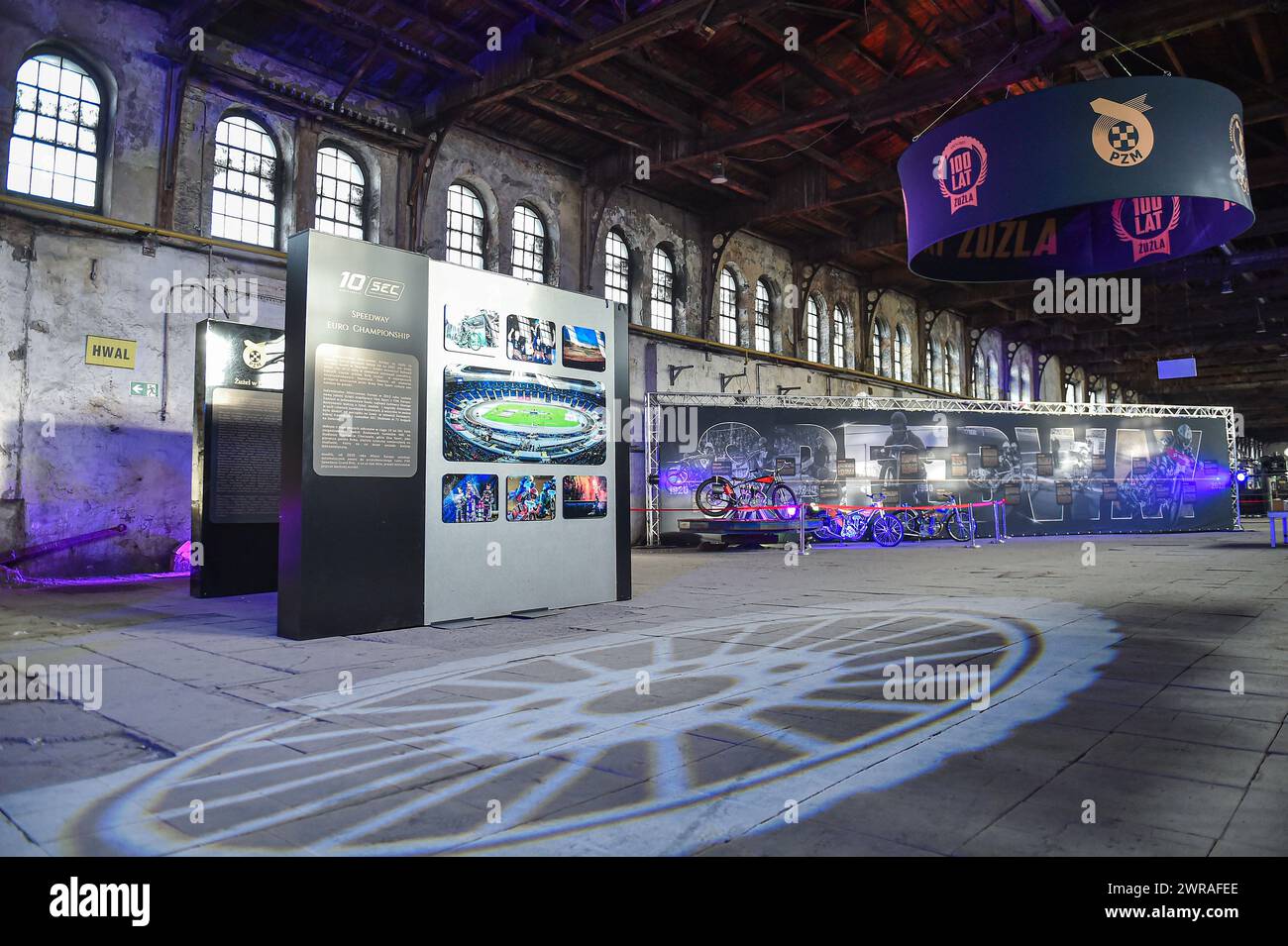2024.03.11 Swietochlowice Zuzel Wydarzenia 100-lecie zuzla Sezon 2024 Wystawa 100 lat zuzla w Swietochlowicach N/z hala Walcownia Huty Silesia w Swietochlowicach, Lipiny Foto Marcin Bulanda/PressFocus 2024.03.11 Swietochlowice Speedway Events Season 2024 Wystawa 100 lat zuzla w Swietochlowicach hala Walcownia Huty Silesia w Swietochlowicach, Lipiny Credit: Marcin Bulanda/PressFocus Credit: Sipa USA/Alamy Live News Stock Photo