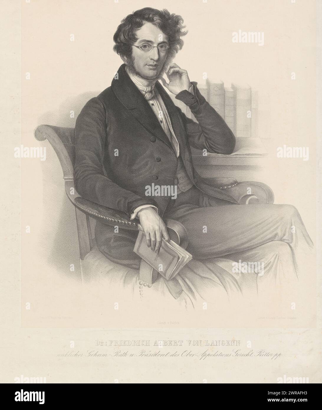 19th century print CHRISTIAN LUDWIG HEINRICH German Privy Councilor 19th century print CHRISTIAN LUDWIG HEINRICH German Privy Councilor