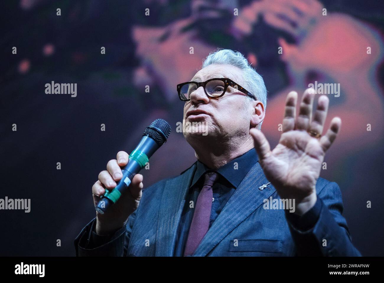 London, UK. Mark Kermode photographed during Mark Kermode in 3D at the