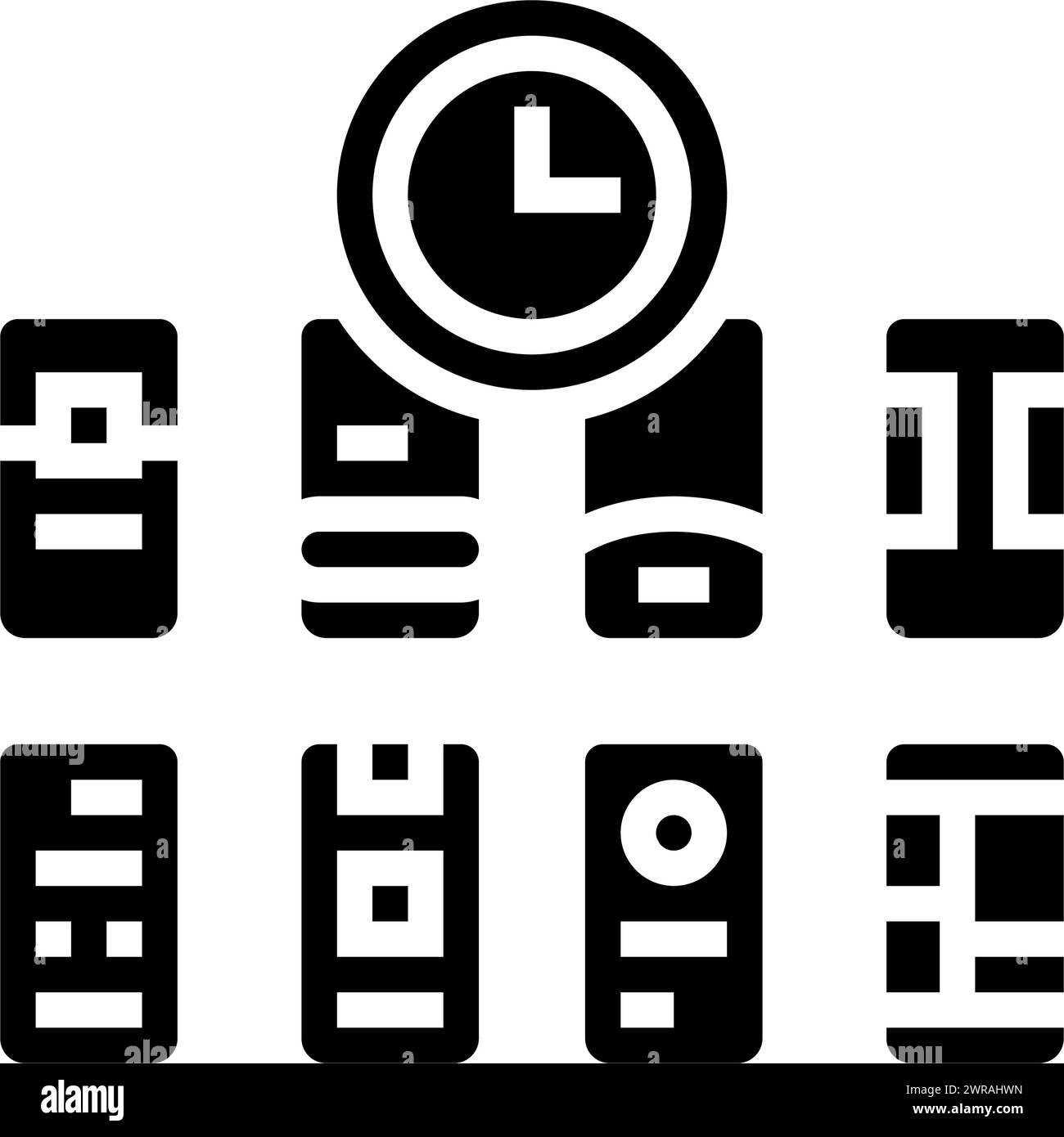 crazy 8s ux ui design glyph icon vector illustration Stock Vector Image ...