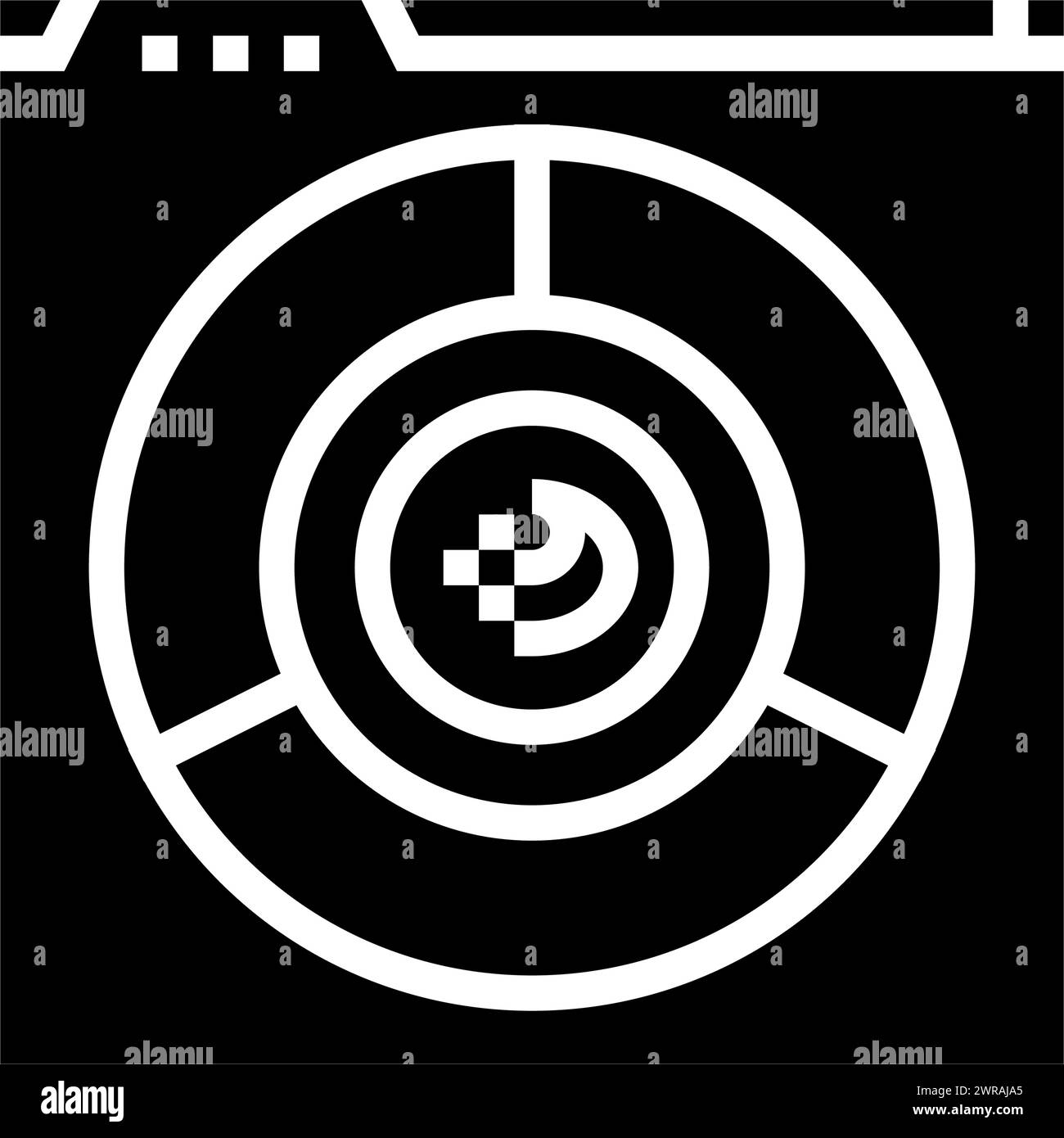 color accessibility ux ui design glyph icon vector illustration Stock ...