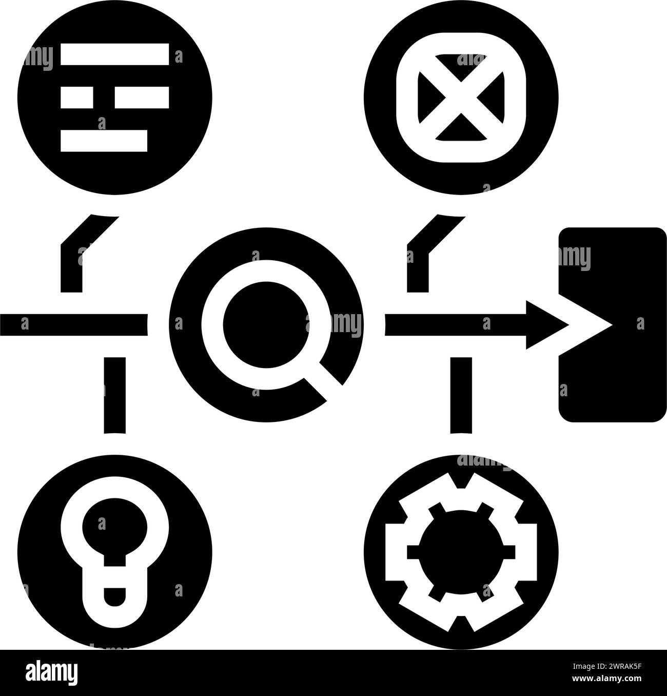 design sprint ux ui glyph icon vector illustration Stock Vector Image ...