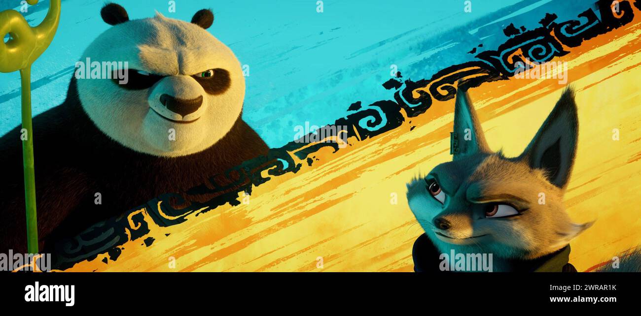KUNG FU PANDA 4, from left: Po (voice: Jack Black), Zhen