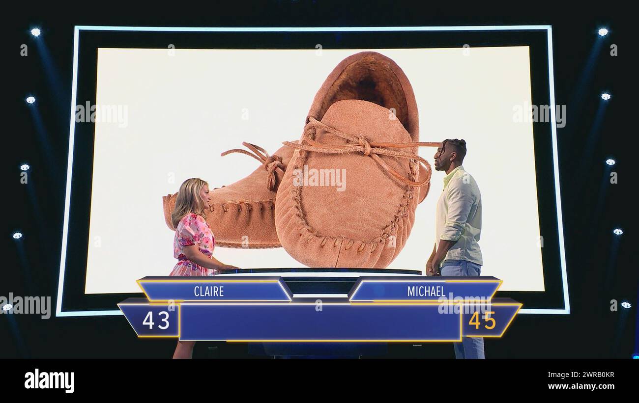 THE FLOOR, from left contestants Claire, Michael, The BBQ Showdown