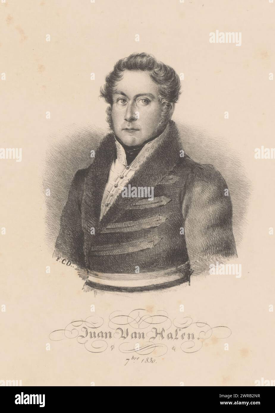 Portrait of Juan van Halen, Juan van Halen (title on object), print ...