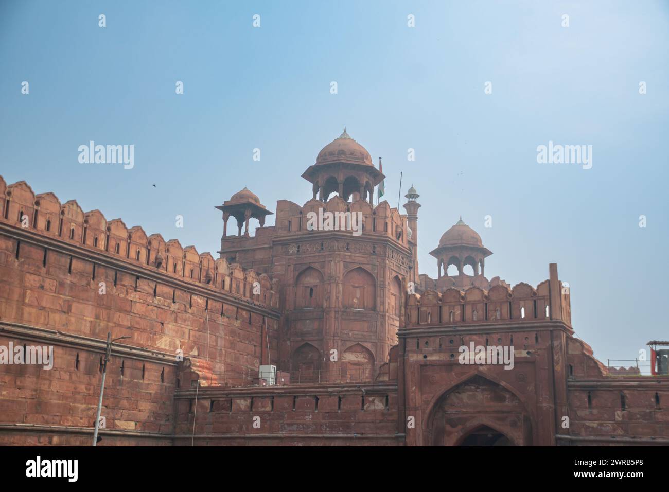 Front view of main entrance to Red Fort as New Delhi's tourist ...