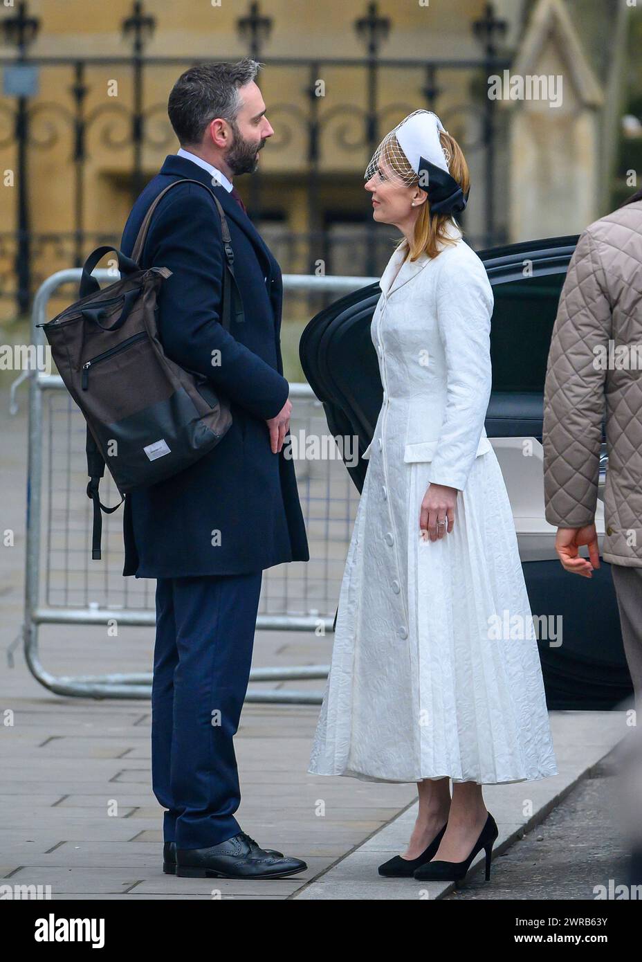 Spice Girls star, Geri Halliwell, attends the Commonwealth Day service at Westminster Abbey, London, 11th March 2024 Stock Photo
