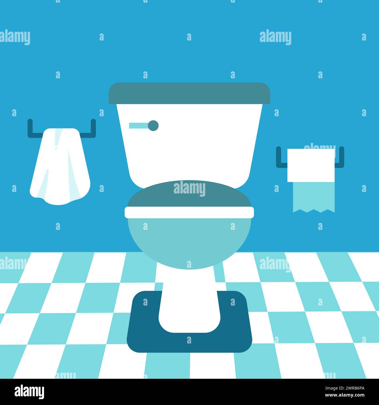 Flat Blue Bathroom Toilet Stock Vector Image Art Alamy flat-blue-bathroom-toilet-stock-vector-image-art-alamy