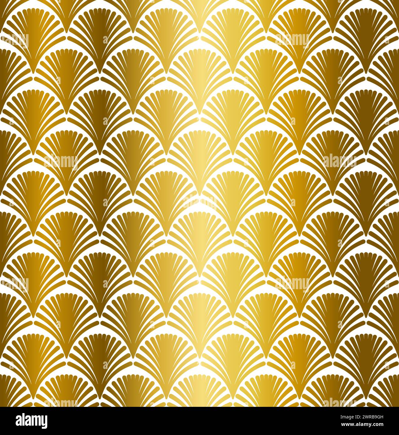 Gold Geometric Art Deco Pattern Design Stock Vector
