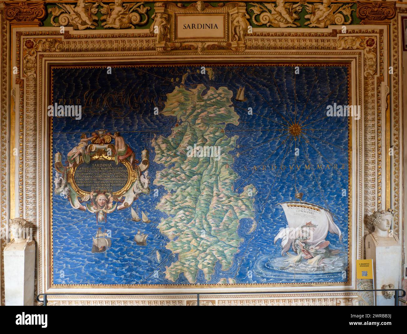 Map from the Vatican Gallery of - Map From The Vatican Gallery Of Maps Vatican 2WRBB3J 