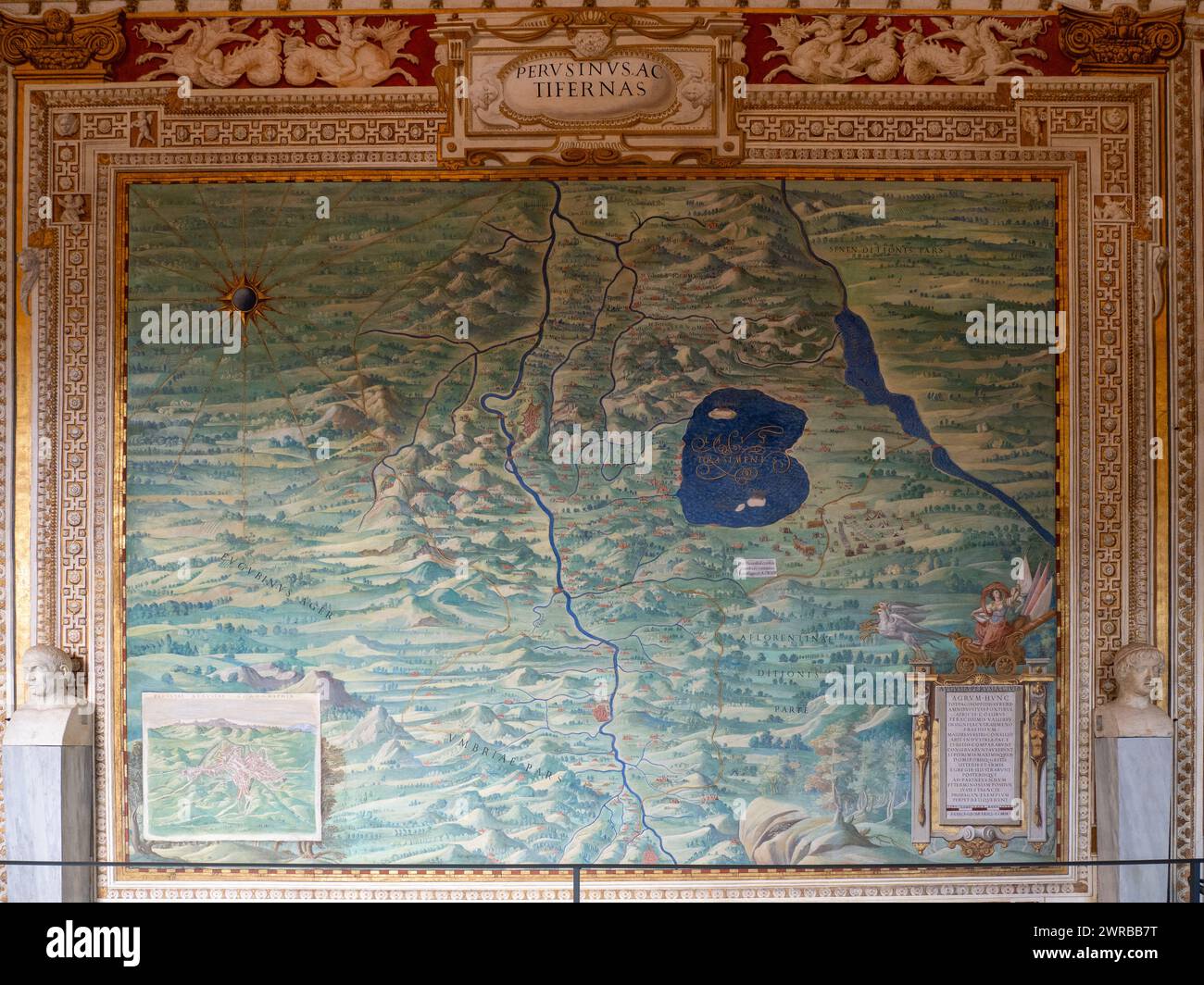 Map from the Vatican Gallery of - Map From The Vatican Gallery Of Maps Vatican 2WRBB7T 