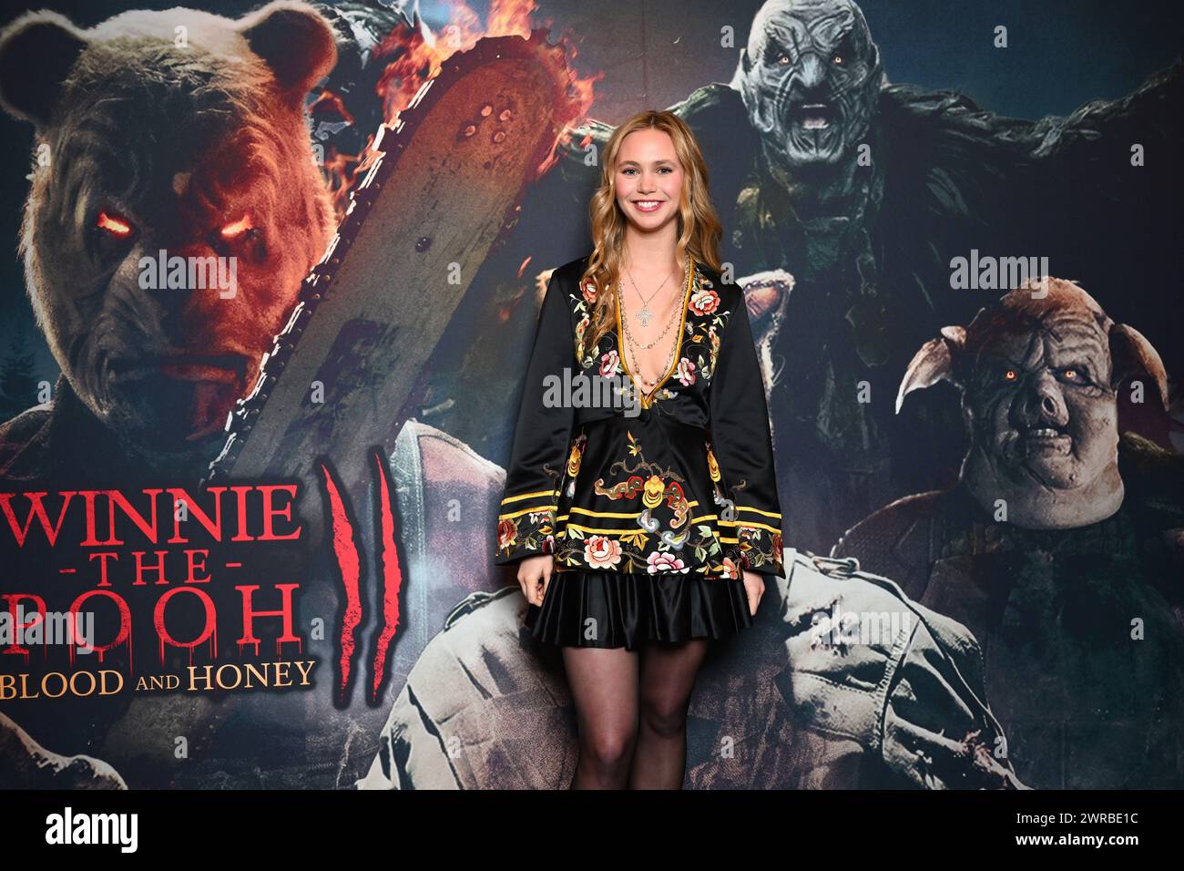 London, UK. 11 March 2024. Tallulah Evans attending the Winnie the Pooh