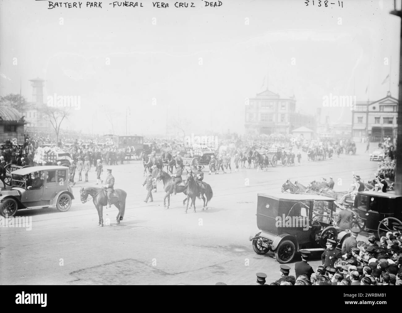 Funeral, Vera Cruz dead, Battery Park, Photograph the beginning of the