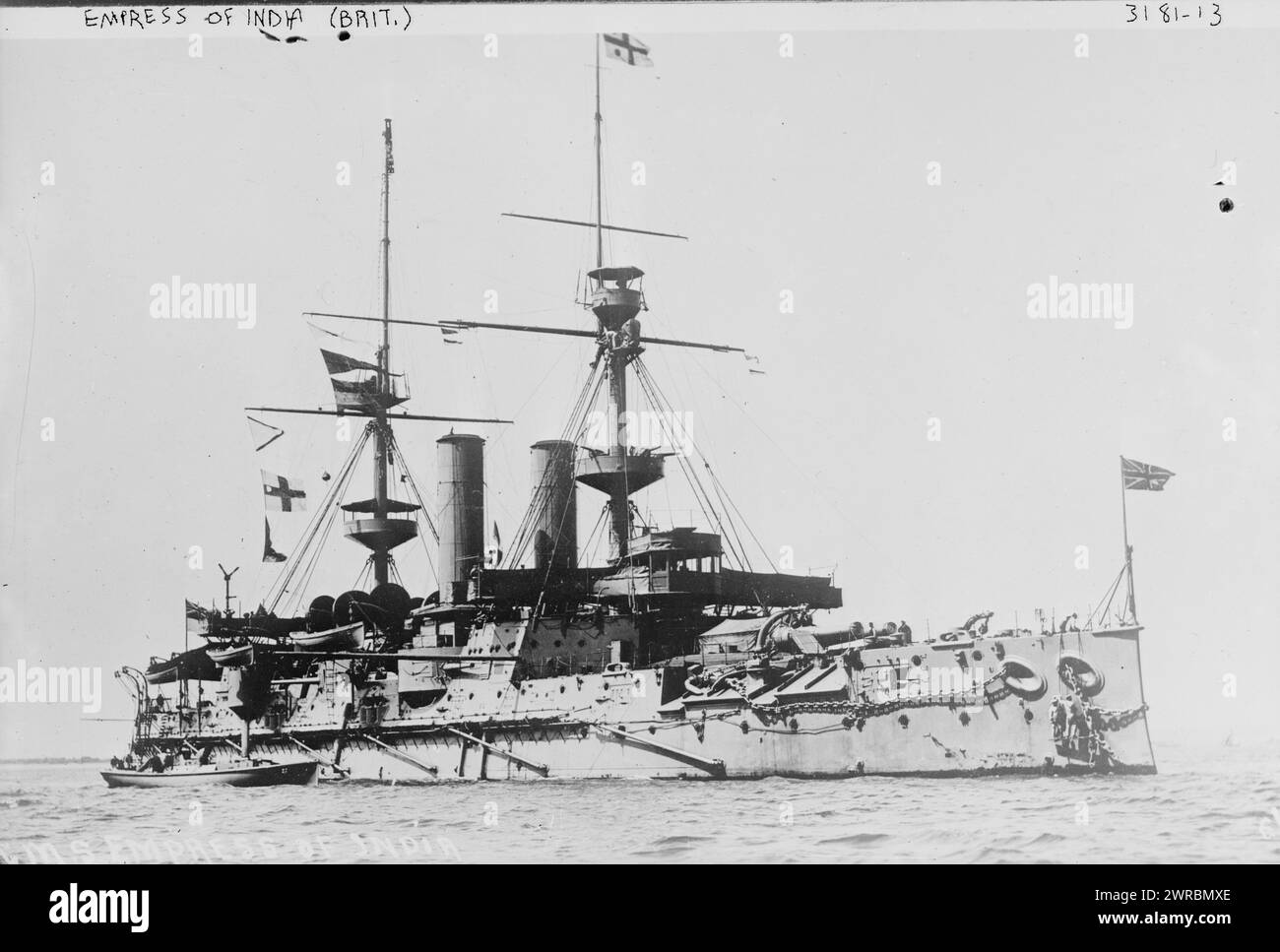 EMPRESS OF INDIA, (Brit.), Photograph shows the H.M.S. Empress of India