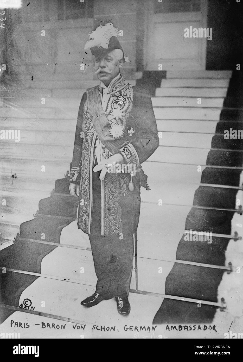 Paris, Baron Von Schon i.e., Schoen, German Ambassador, Photograph