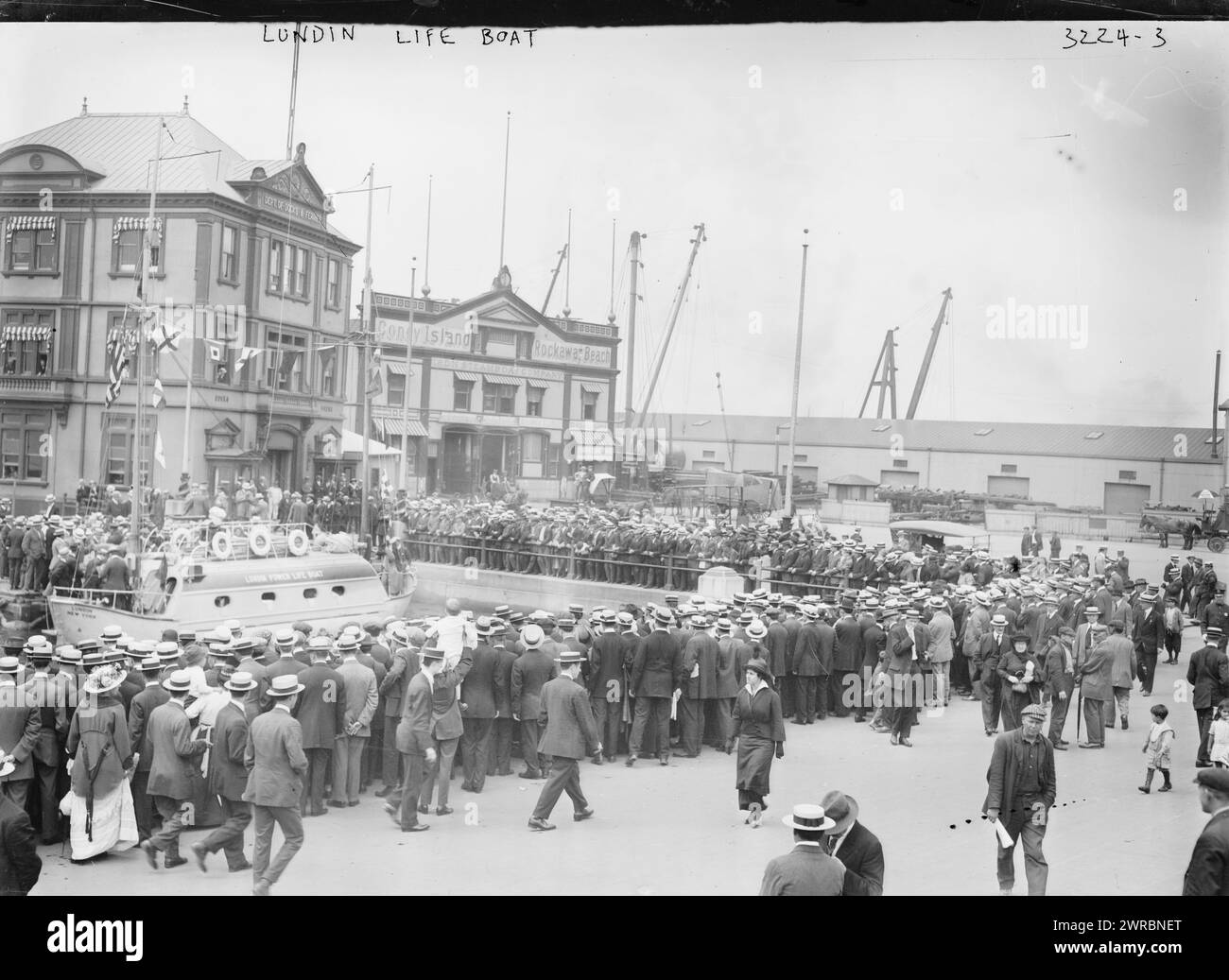 Lundin Lifeboat, between ca. 1910 and ca. 1915, Glass negatives, 1 negative: glass Stock Photo