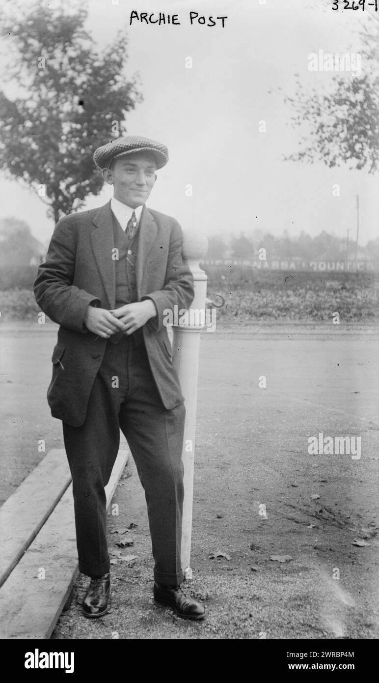 Archie Post, Photograph shows Archie Post who was a witness in the 1914 ...