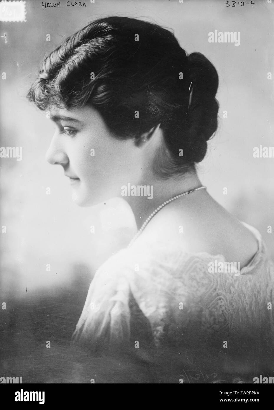 Helen Clark, 1915 March, Glass negatives, 1 negative: glass Stock Photo