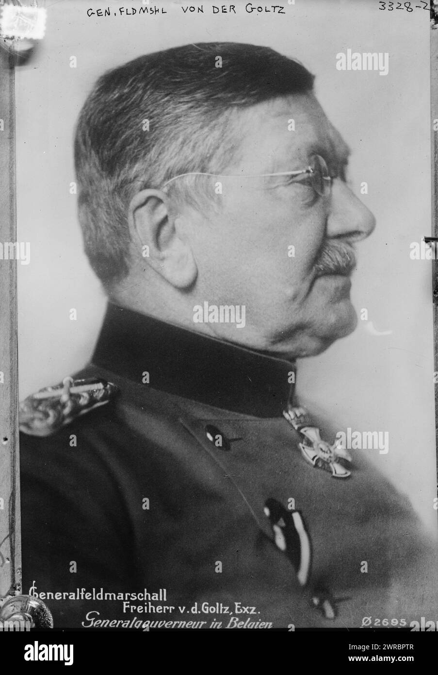Gen. Fieldmarshall von der Goltz, Photograph shows Wilhelm Leopold