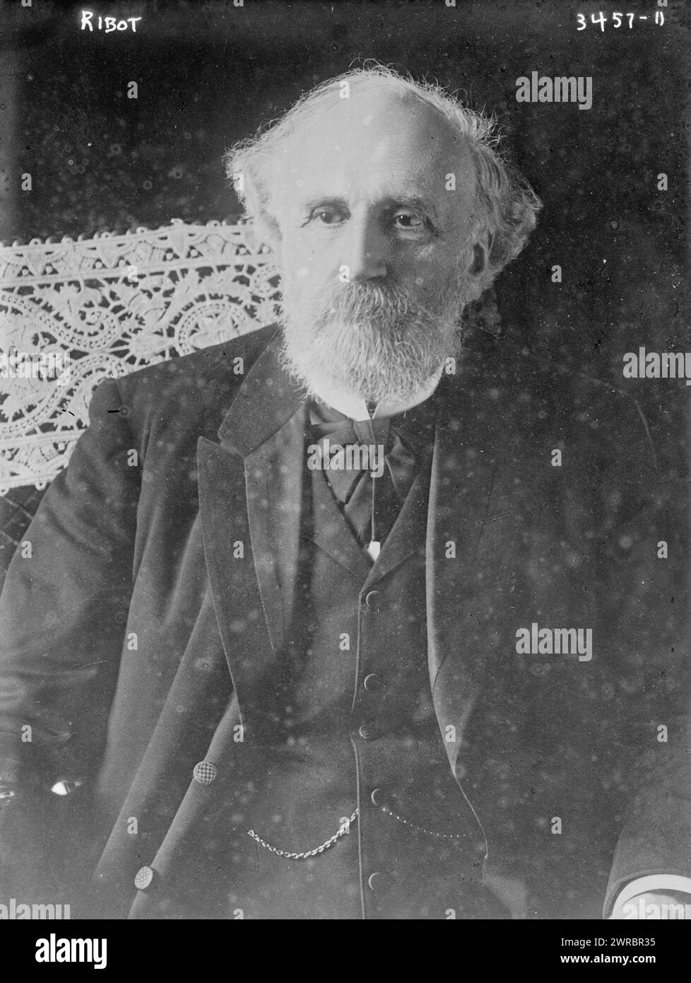Ribot, Photograph shows Alexandre-Félix-Joseph Ribot (1842-1923), a French politician and Prime Minister of France., between ca. 1910 and ca. 1915, Glass negatives, 1 negative: glass Stock Photo