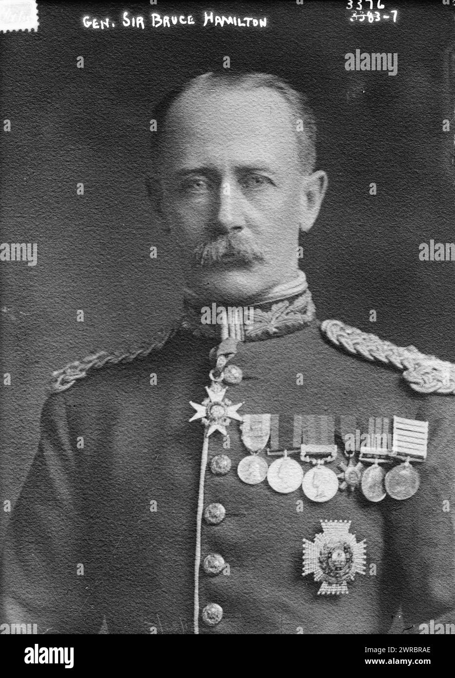 Gen. Sir Bruce Hamilton, between ca. 1910 and ca. 1915, Glass negatives, 1 negative: glass Stock Photo